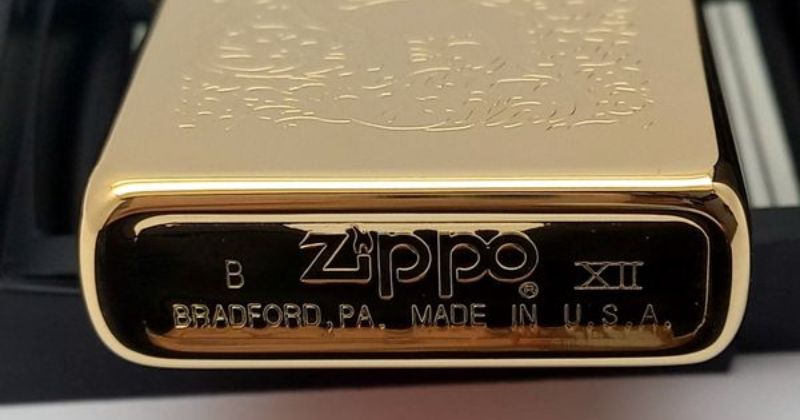 Zippo cổ La Mã Camel Mạ Vàng 22K