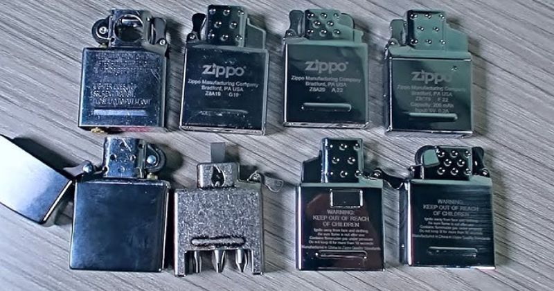 đặc thù các loại ruột Zippo phổ biến