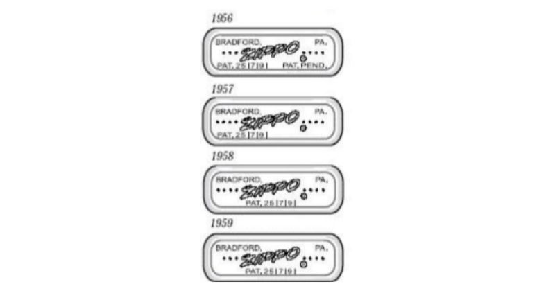mộc đáy zippo 1956 – 1959